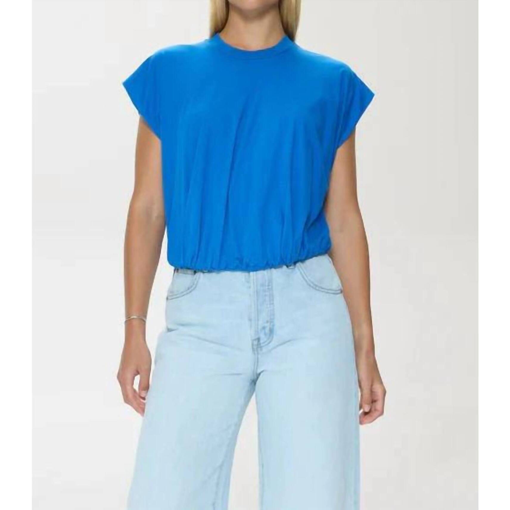 New Pistola Millie Bubble Hem Tee In Dusk